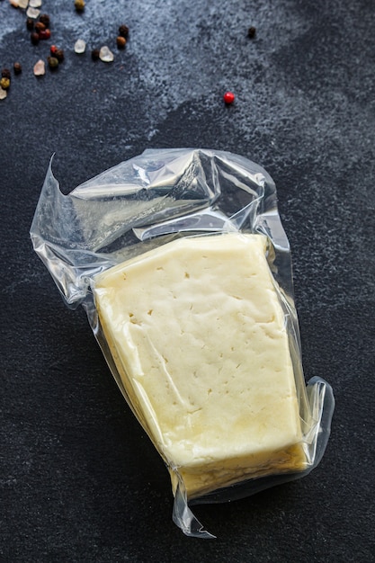 Photo cheese different types and grades hard and soft