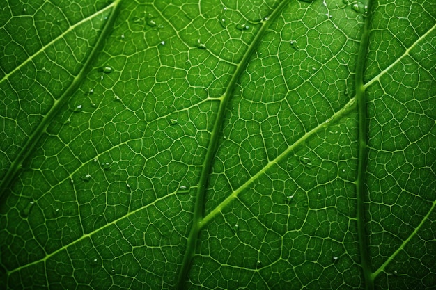 Photo a close up of a leaf
