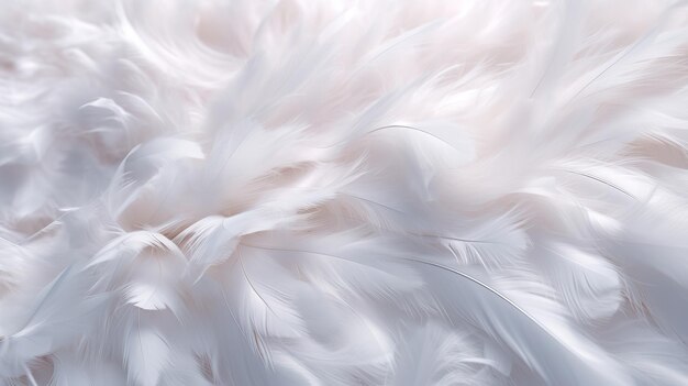 Фото Ближайший кадр на фоне белого и перьев generative ai