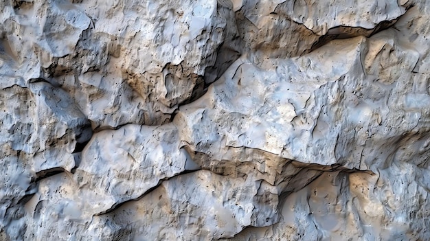 Photo a closeup of a rock face with cracks and crevices