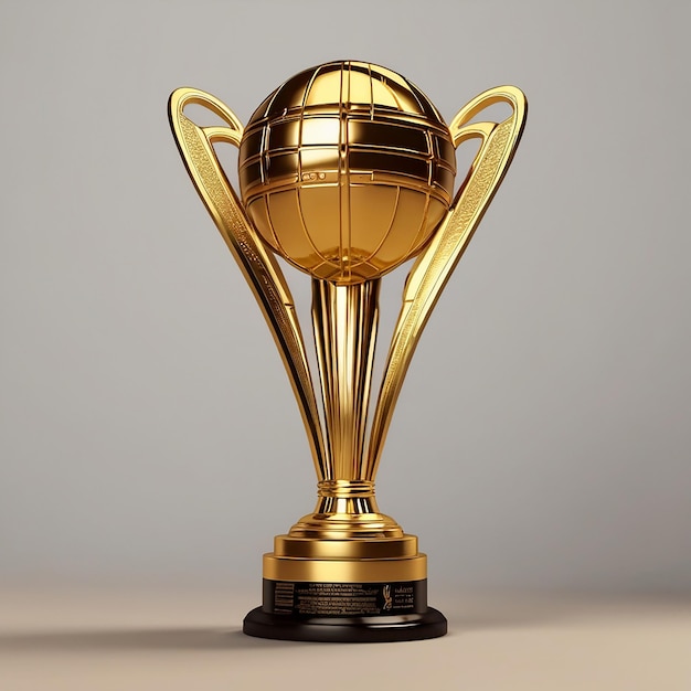 Photo cricket world championship golden trophy