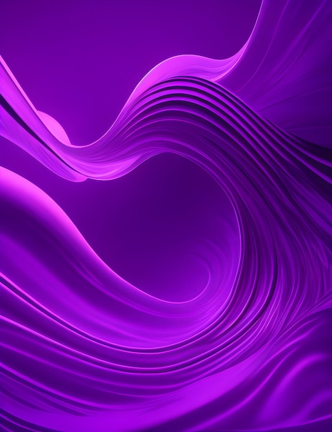Photo digital wallpaper abstract background purple glowing neon lines and curves