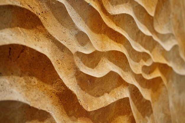 Een boeiende afbeelding van een muurstructuur gemaakt van fijn zand