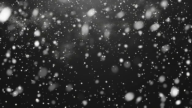 Photo the effect of snow blizzard snowflakes falling from the sky on a transparent background green ice storm with strong winds as seen at christmas time realistic 3d modern illustration