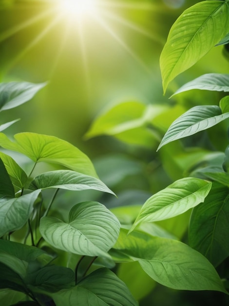 Естественные зеленые листья растений с использованием в качестве весеннего фона обложка зелени окружающей среды обои