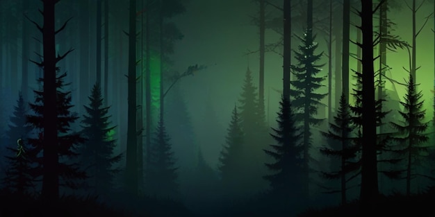Photo forest gradient background