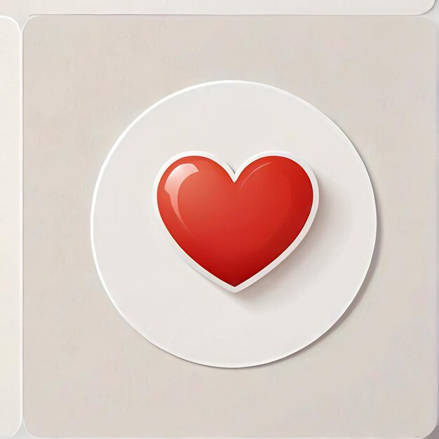 Foto adesivi a cuore personaggio di cartone animato adesivo 3d con cuore