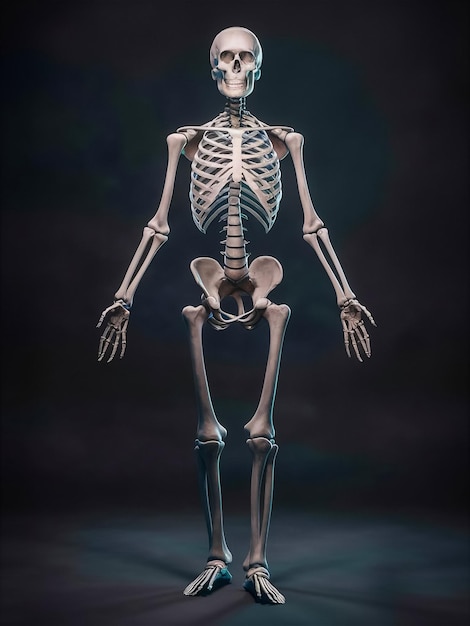 Photo highresolution 3d anatomy of the human skeleton