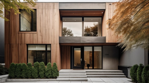 Фото Архитектурный дизайн дома в стиле ар-деко с зигзагообразной линией крыши