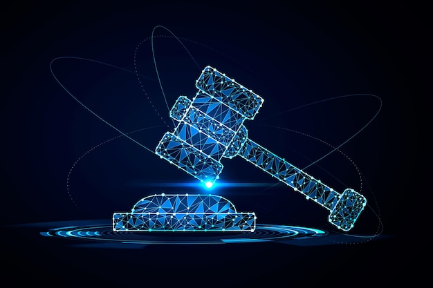 Иллюстрация концепции законности и правопорядка 3d рендеринг