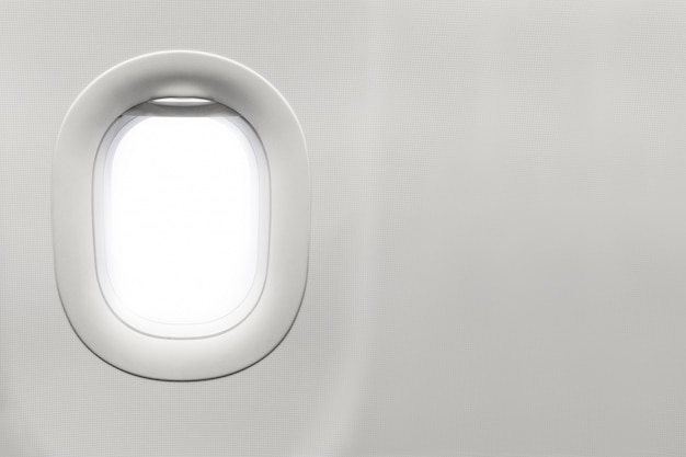 Photo isolated airplane window