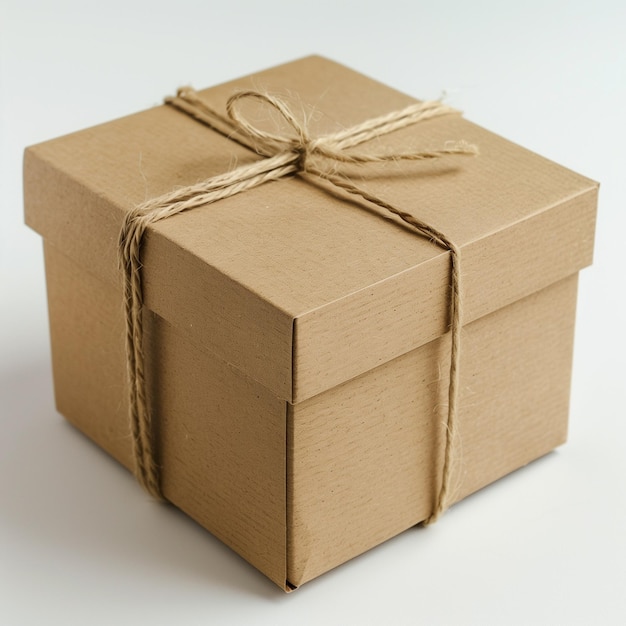 Фото Коробка из бумаги крафт для подарков
