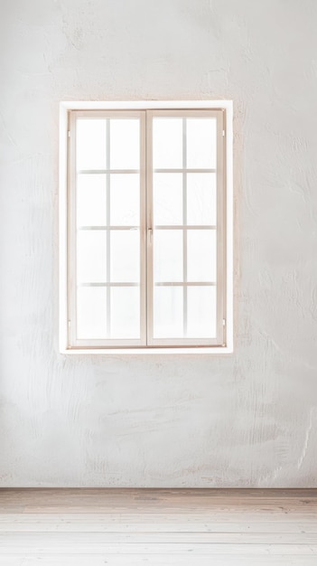 写真 ミニマリストなインテリアの構成で自然な照明で部屋を満たす大きな窓 暖かい色でインテリアデザインの不動産 最小の家具とコピースペース