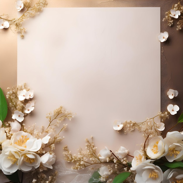 Фото Роскошные цветочные рамки фона для свадеб и приглашений