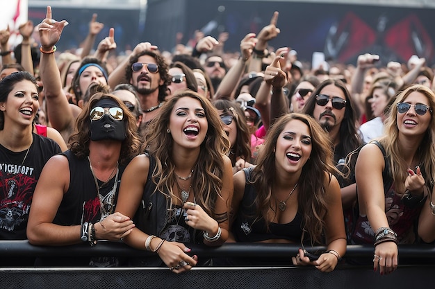Толпа на концерте на фестивале хэви-метала Download 30 июня в Мадриде, Испания