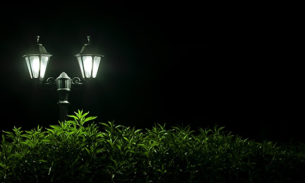 Фото Ночная лампа на открытом воздухе