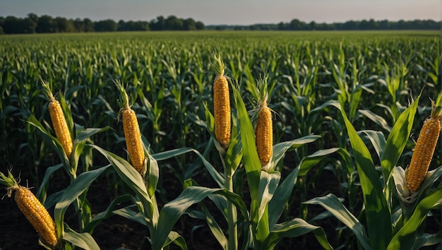 Photo photograph of corn in the field