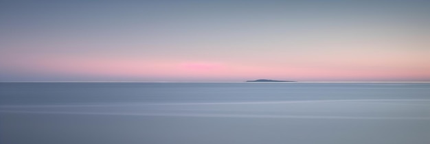 Фото Розовое небо над океаном