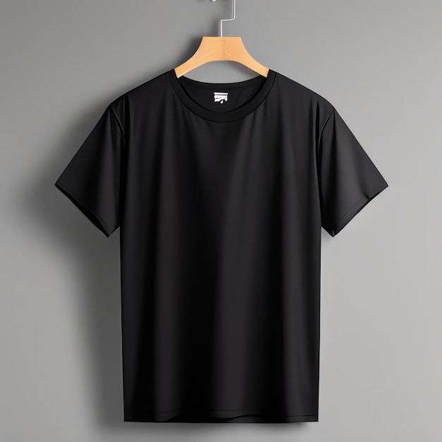 plain black mockup blank shirt