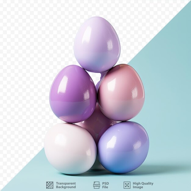 Фото Фиолетовые пасхальные яйца счастливой пасхи