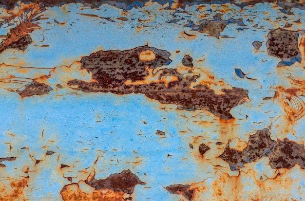 Rusty metal background Colored metal texture