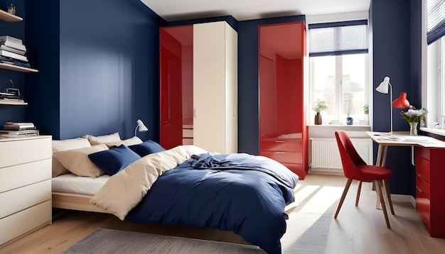 Скандинавская спальня интерьерный дизайн спальня