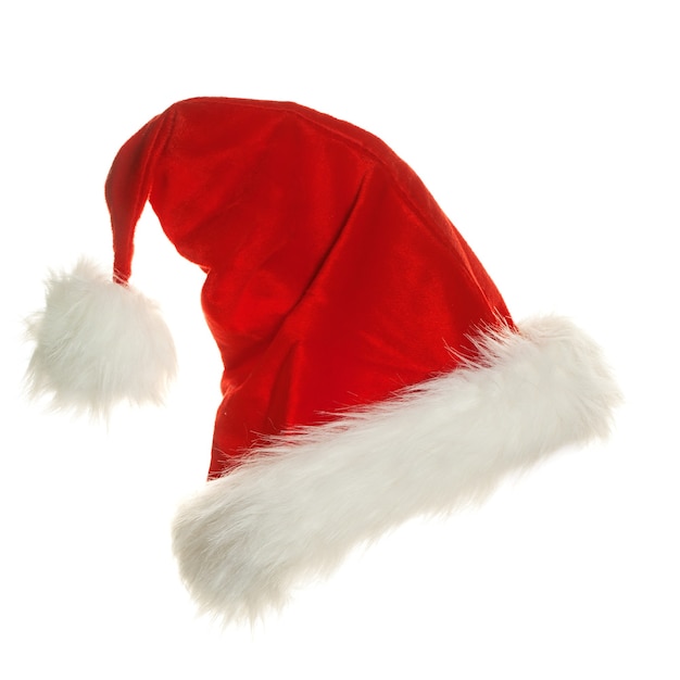 Photo santa hat isolated over white background