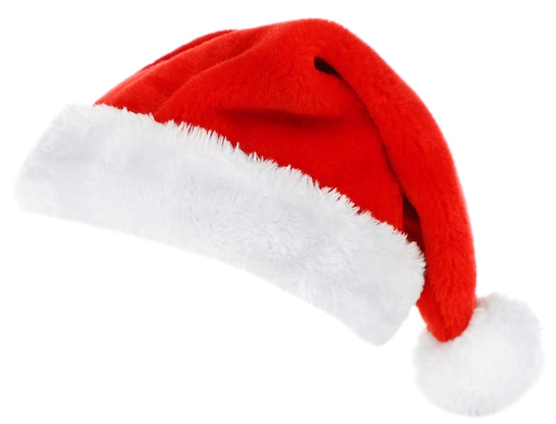Photo santa hat isolated on white