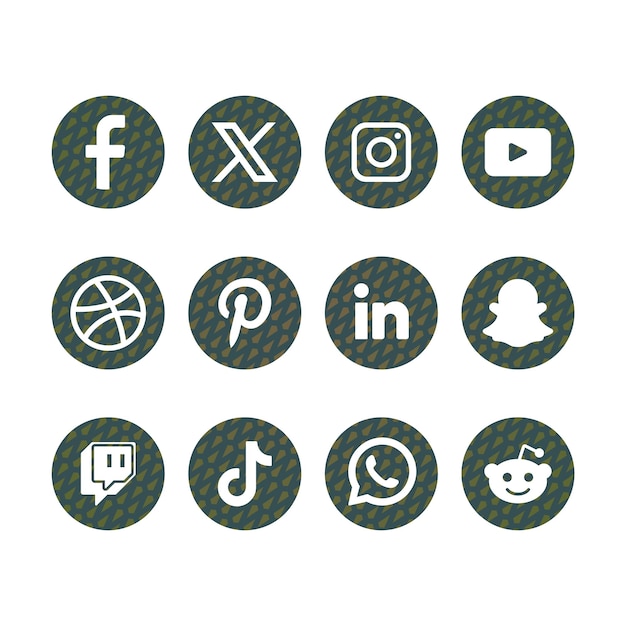 Foto social media icon logo con x x icon instagram tiktok youtube google whatsapp reddit snap