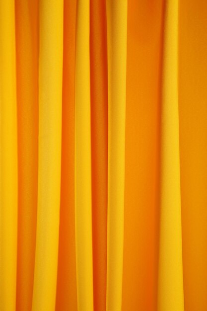 Мягкая драпировка желтой тканью Текстурированная занавеска
