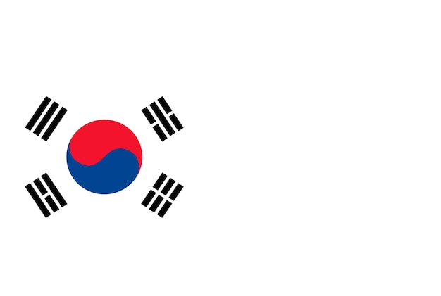 写真 独立の願いを書くための横のスペースを持つ韓国国旗の花のデザイン