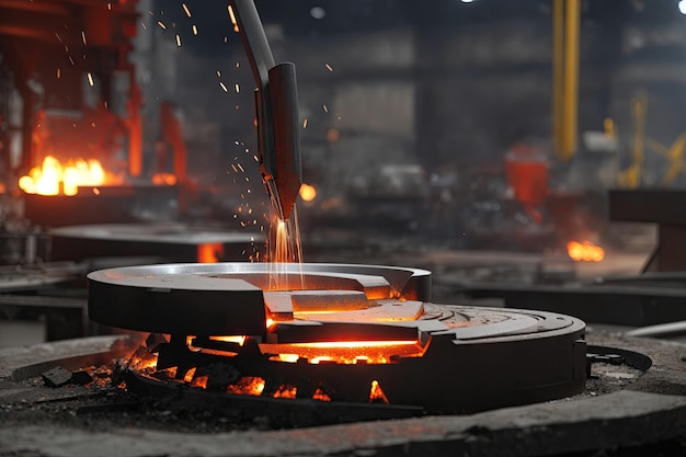 Photo smelting of steel in an artisanal steel mill industry