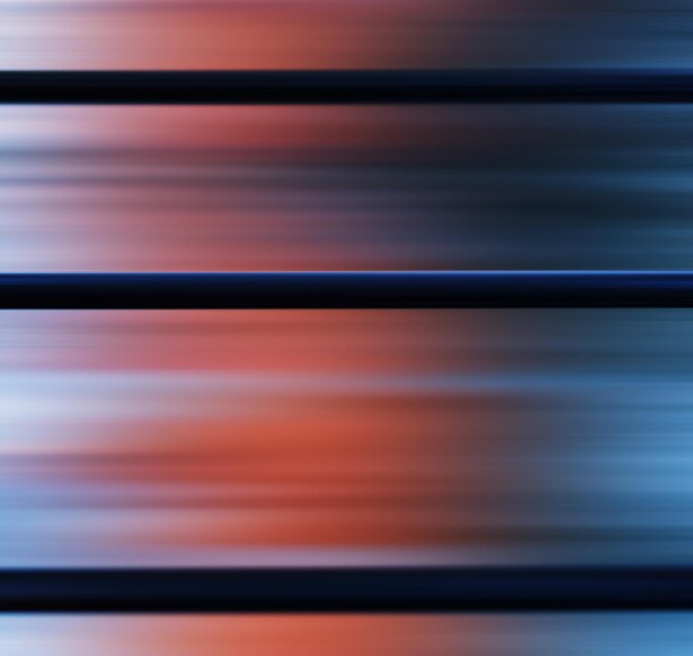 Фото Квадратные металлические панели с красным синим светом на фоне абстракции