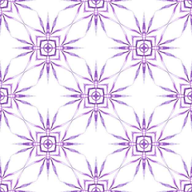 Полосатый ручной рисунок Фиолетовый привлекательный бохо