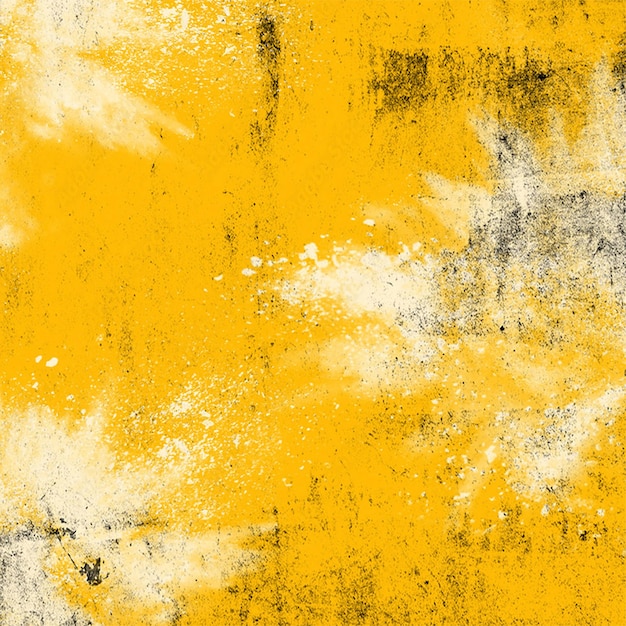 PSD achtergrond met gele verf met witte plonstextuur
