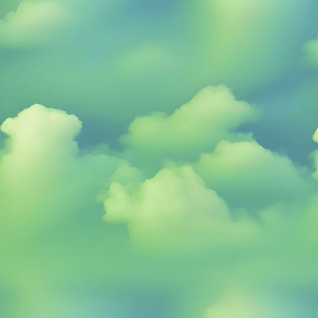 Голубое и зеленое небо с плавным цветовым переходом