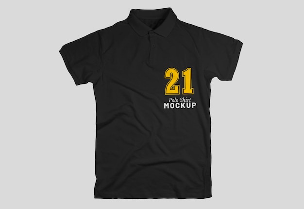 Black Polo Shirt Mockup
