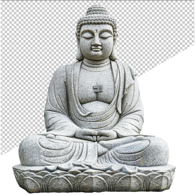 PSD Каменная статуя будды