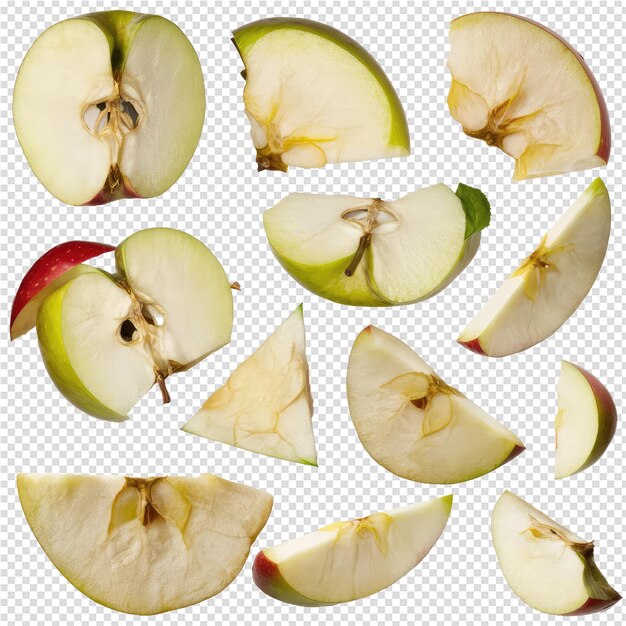 PSD a bunch of apples with the word apple on them