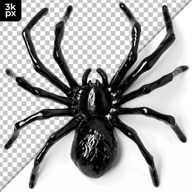 PSD Гигантский жевательный паук, изолированный на прозрачном фоне