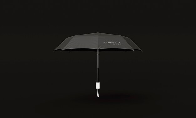 PSD dark umbrella and background  mockup