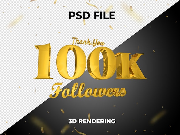 follower gold 3D rendering