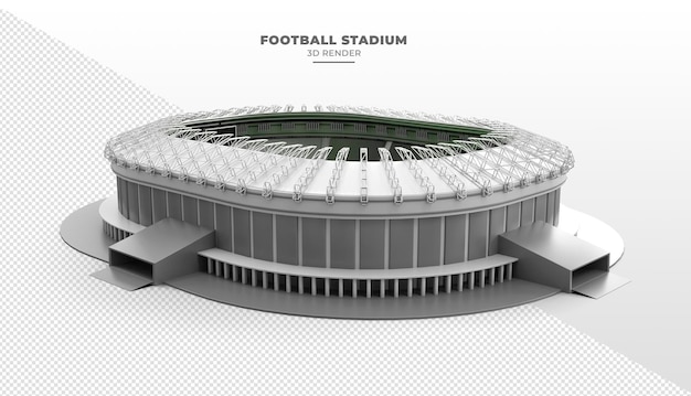 PSD Футбольный стадион в 3d-рендеринге реалистичен