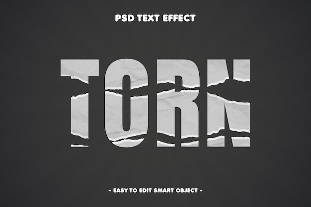 PSD fun comic on paper text effect