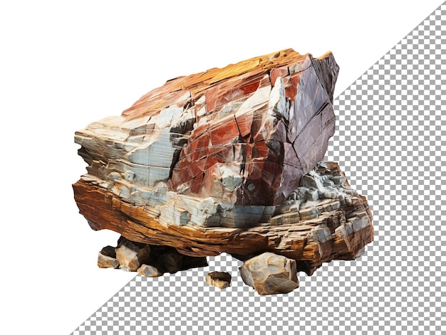 PSD Изолированная каменная скала с прозрачным фоном