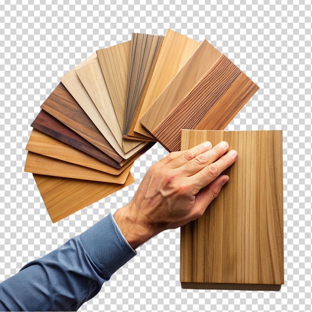 PSD mannelijke hand kiezen monster van houten paneel voor meubels op doorzichtig