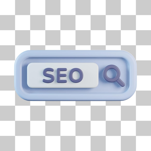 PSD search bar 3d icon