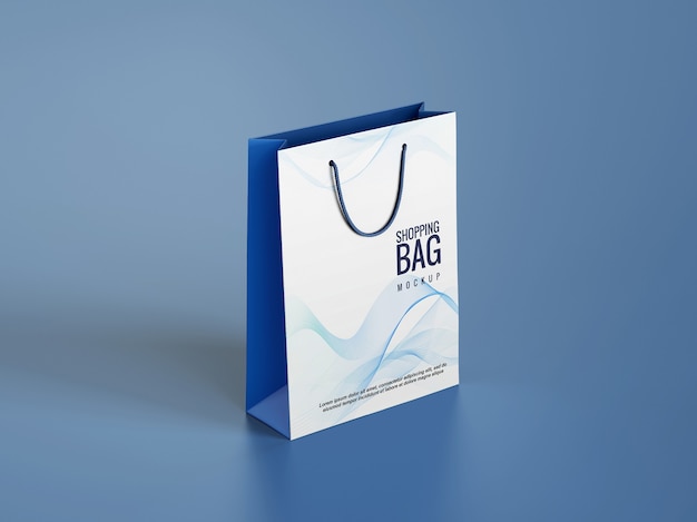 Shopping bags mockup design