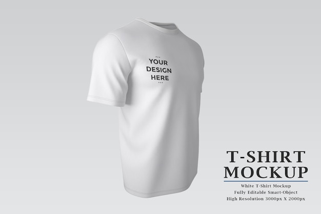 PSD showcase front and back t-shirt mockup isolated