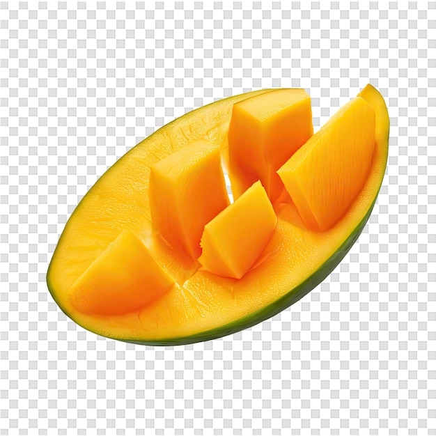 PSD a slice of melon with a slice of orange